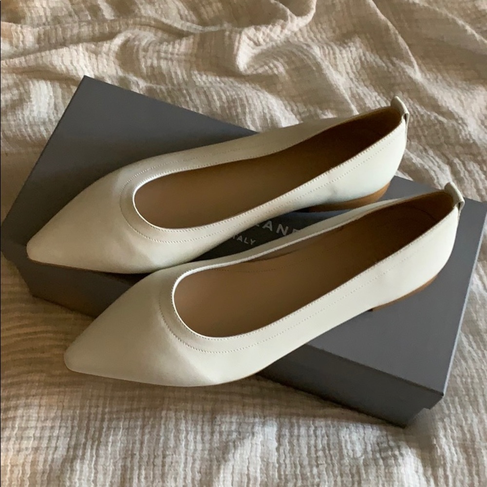 Everlane White Leather Flats